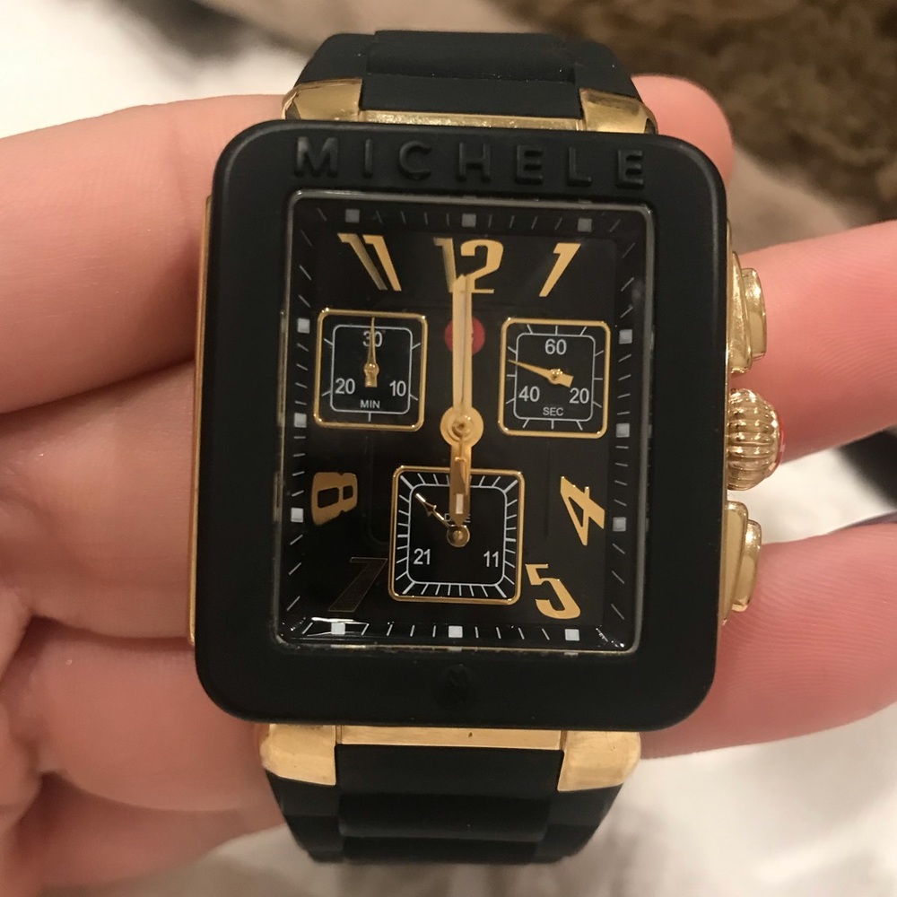 Michele Watch - Black Square Jelly